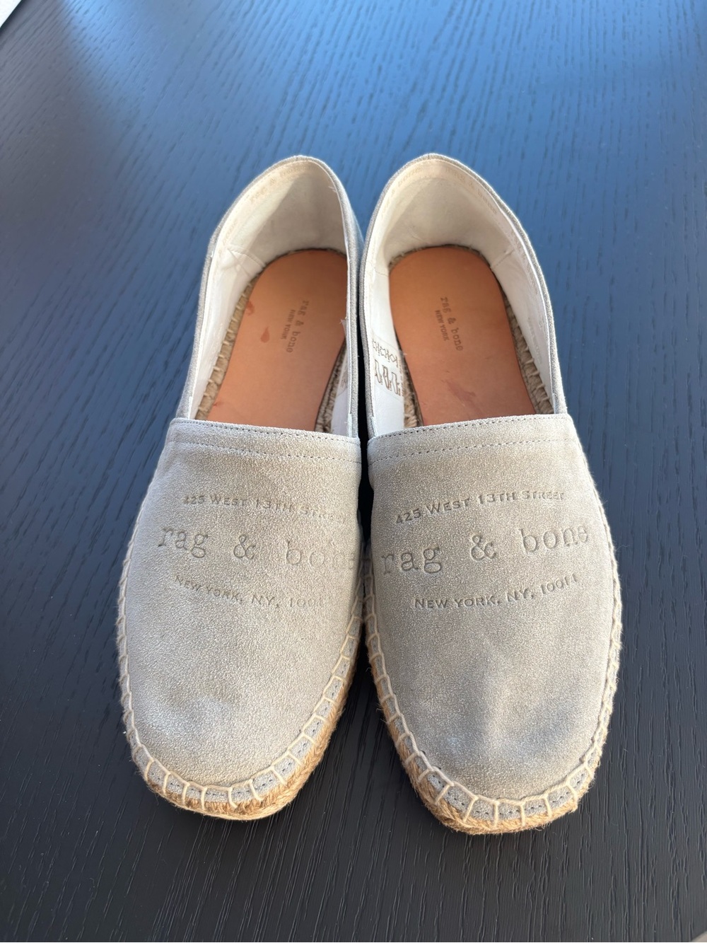 rag & bone Women’s Grey Suede Espadrille New EU 37